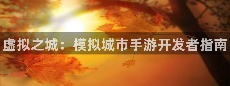 恩佐娱乐注册：虚拟之城：模拟城市手游开发者指南